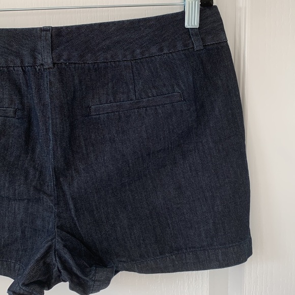 LOFT Dark Rinse 100% Cotton 3.5” Inseam Jean Shorts Size 10P New With Tag - Picture 12 of 13